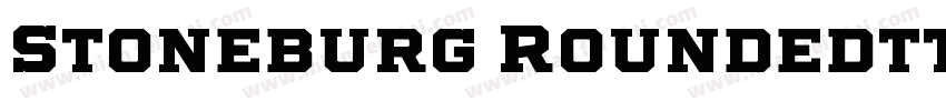 Stoneburg Roundedttf字体转换